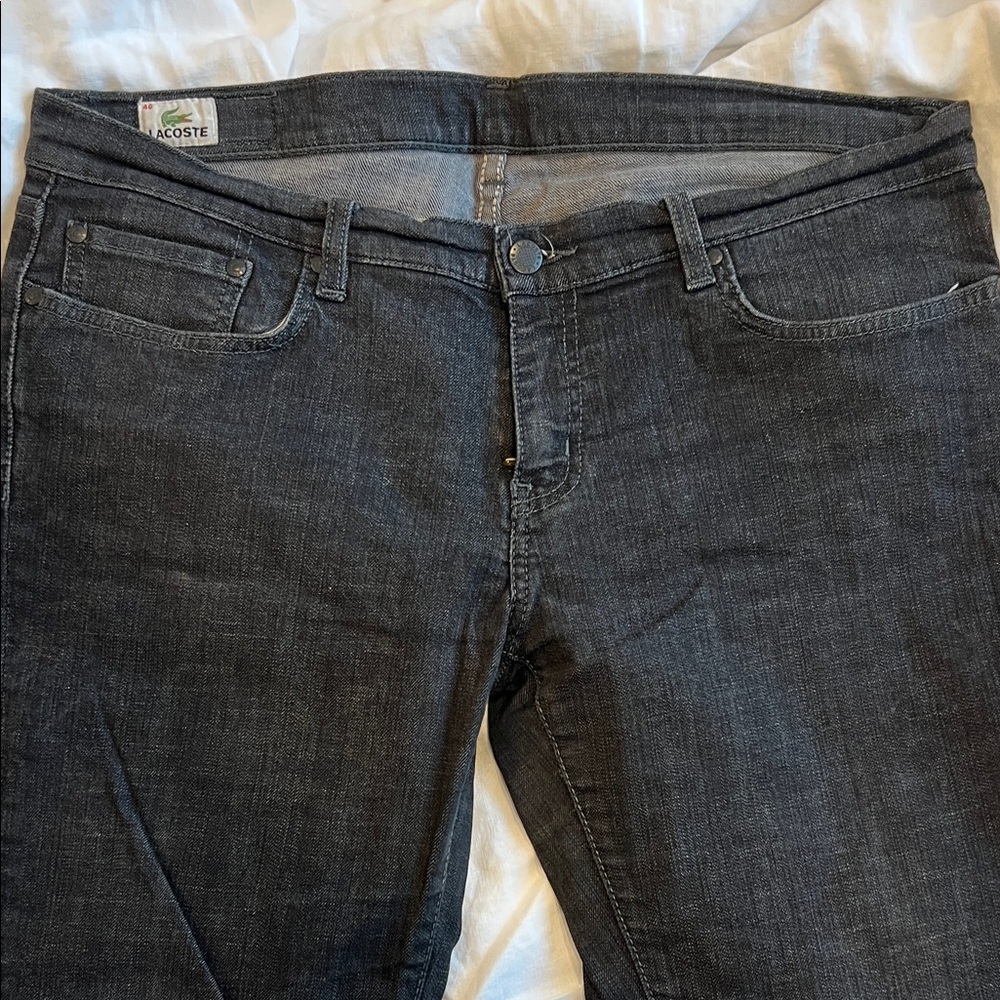 Vintage Lacoste Women's Black Jeans
